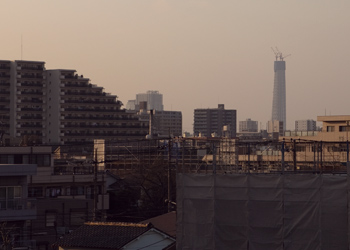 スカイツリー　遠景