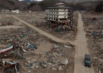 宮古市田老地区空撮中