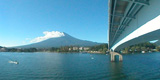 河口湖大橋：山梨県富士河口湖町