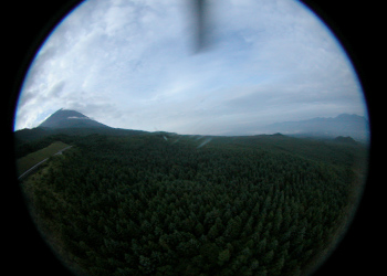 富士山にて空撮テスト