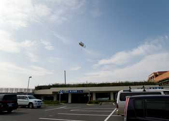 江ノ島バルーン空撮。駐車場から