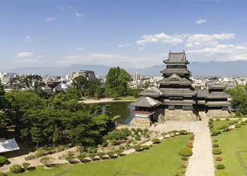 松本城空撮