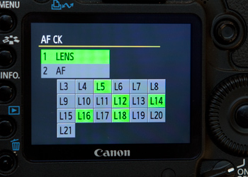 5D Mark2ファクトリーメニューから