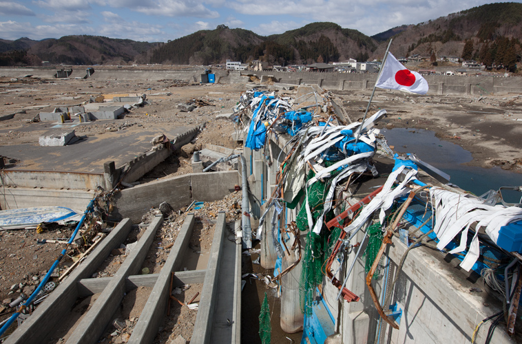 宮古市田老地区の旗