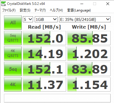 LSD256CRBNA1000ベンチ