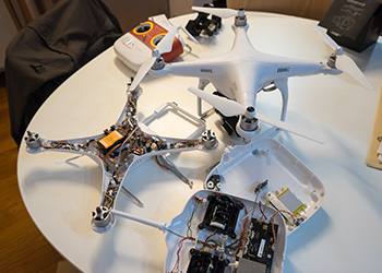 最終型、DJI Phantom2 + 3軸ジンバルH4-3D